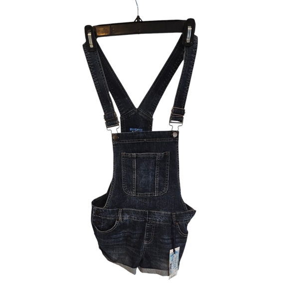 Blue Spice Size 11 Blue Shortalls Jean Shorts - Picture 1 of 4